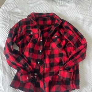 Vintage | Red Checkered Flannel